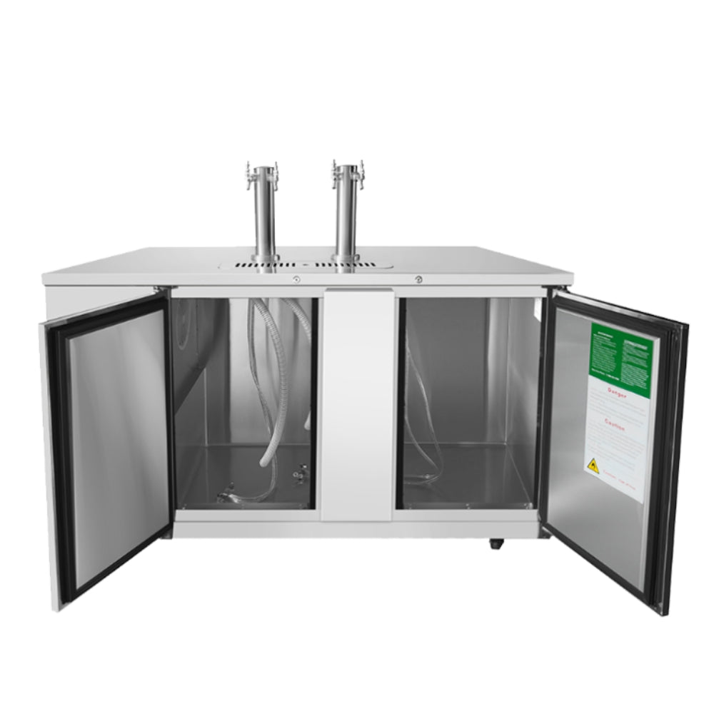 Atosa 68" Draft Beer System 2 Taps & 2 Keg Capacity, Stainless Steel