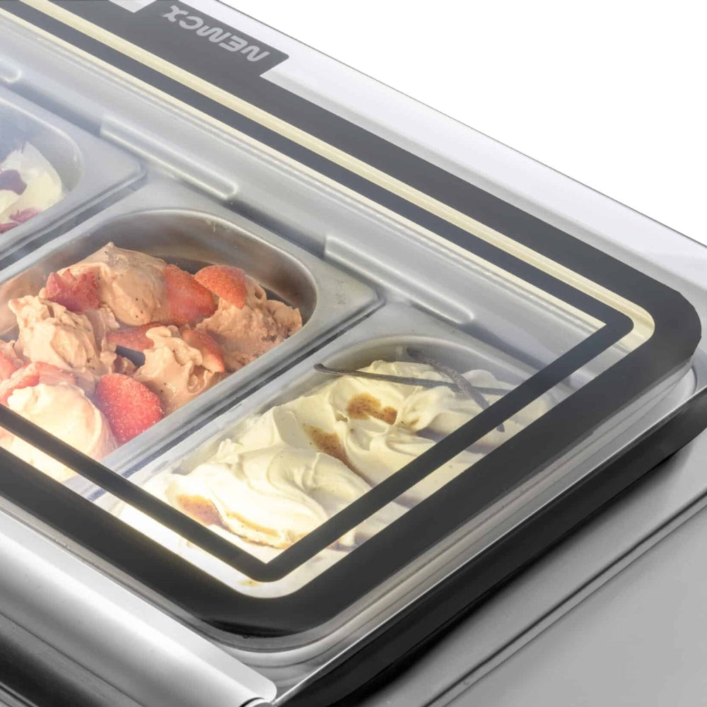 Eurodib Nemox 38.5" 4 Magic Pro Countertop Gelato Display Case