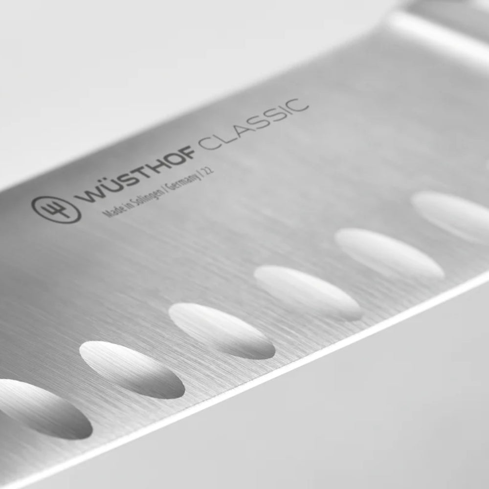 Wusthof Classic 7" Santoku Knife, Hollow Edge Himalayan Salt