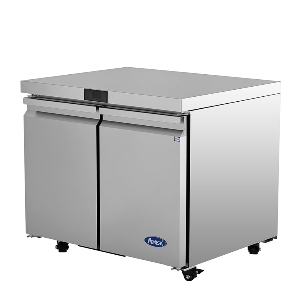 Atosa 36" Undercounter Refrigerator with 2 Doors, Stainless Steel