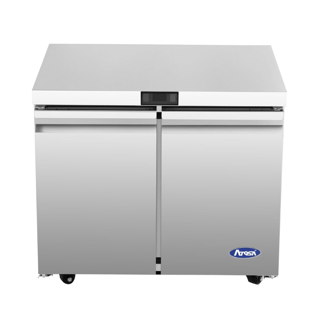 Atosa 36" Undercounter Refrigerator with 2 Doors, Stainless Steel