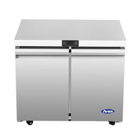 Atosa 36" Undercounter Refrigerator with 2 Doors, Stainless Steel