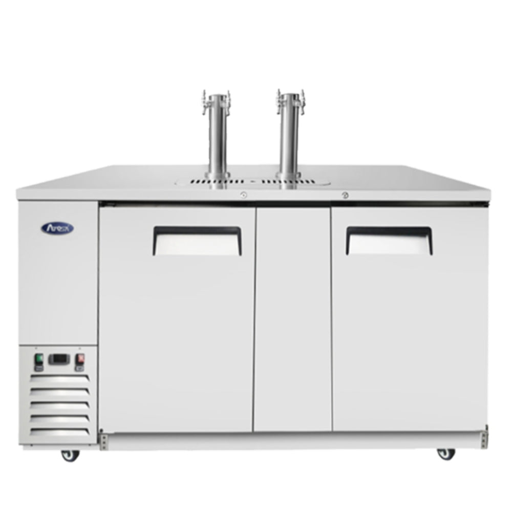 Atosa 68" Draft Beer System 2 Taps & 2 Keg Capacity, Stainless Steel
