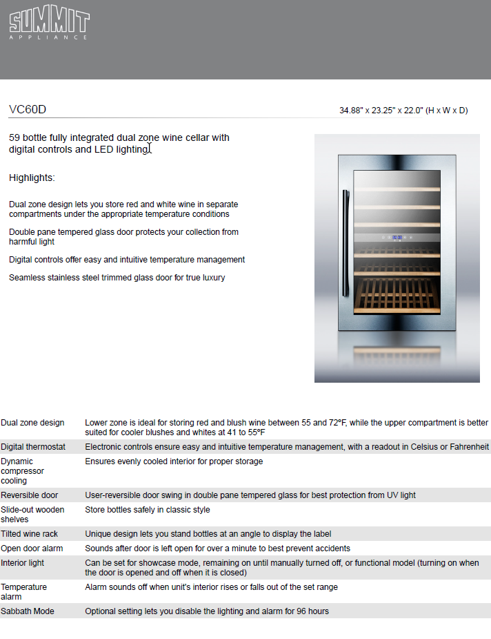 Specs Sheet