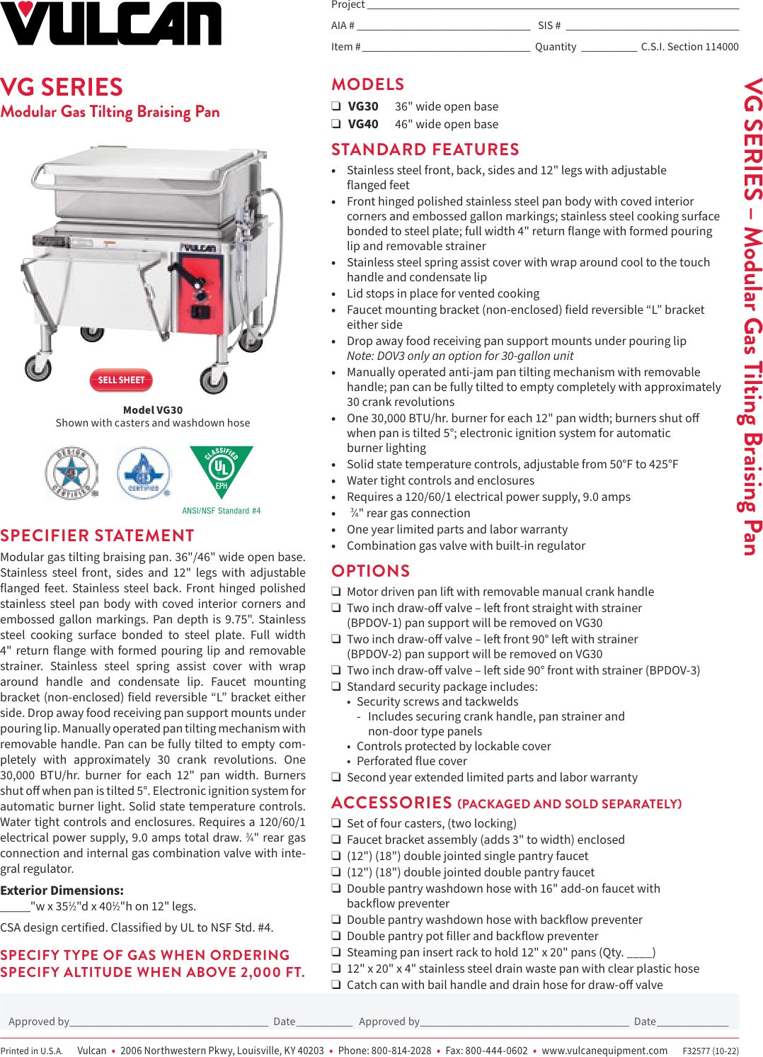 Spec Sheet