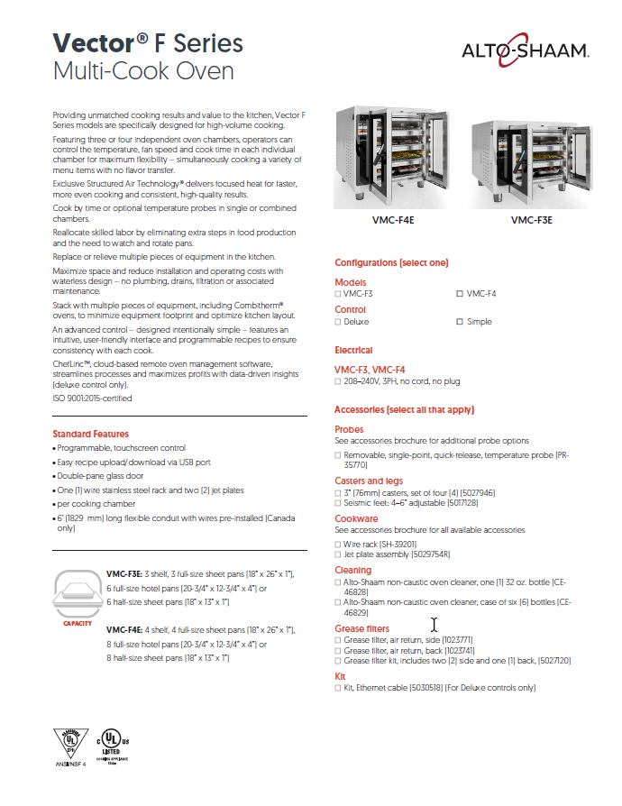 Specs Sheet