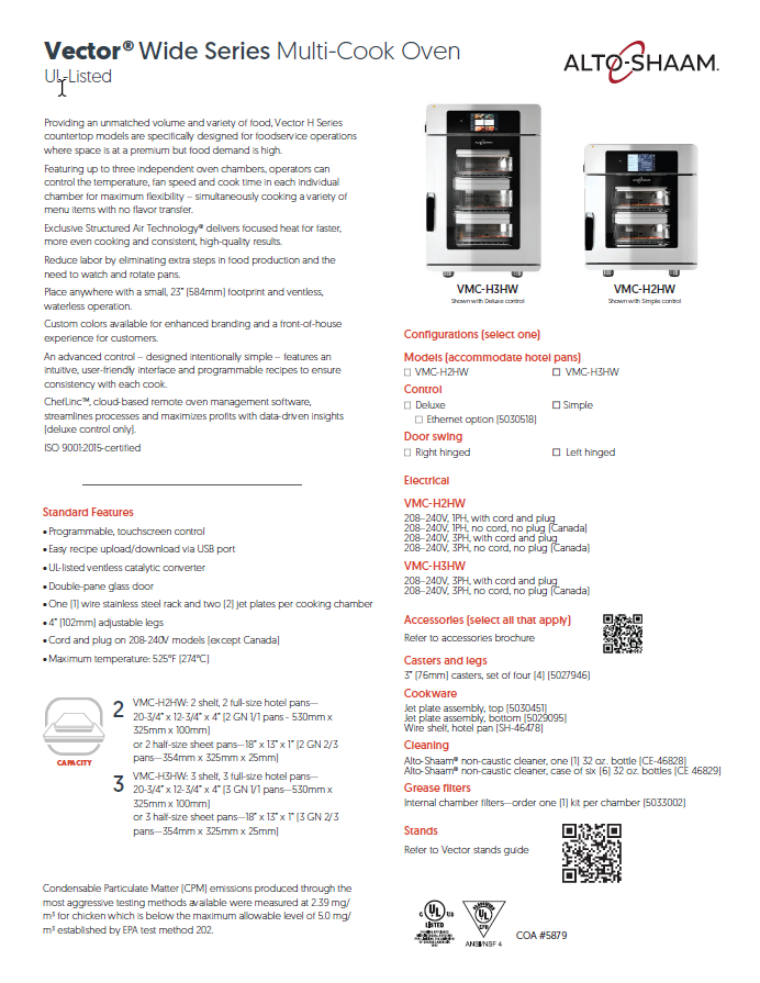 Specs Sheet