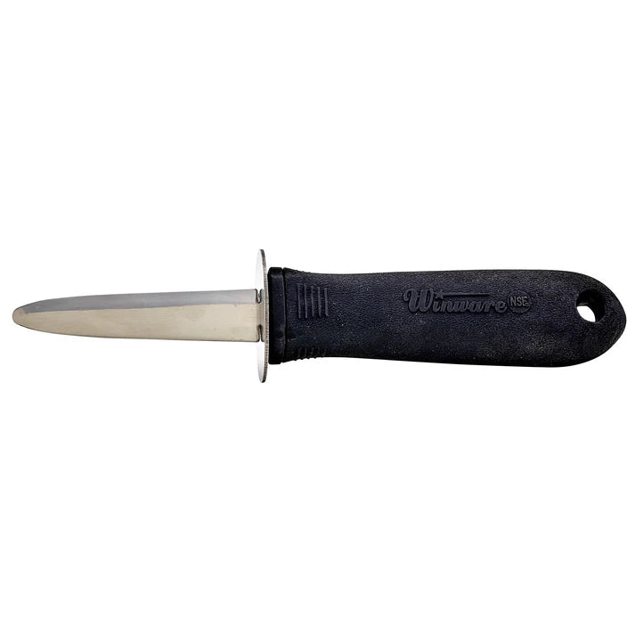 Winco 2.75" Oyster Knife, Soft Grip Handle
