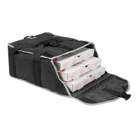 Vollrath 17.5" x 17.5" x 9" Insulated Pizza Delivery Bag, Black