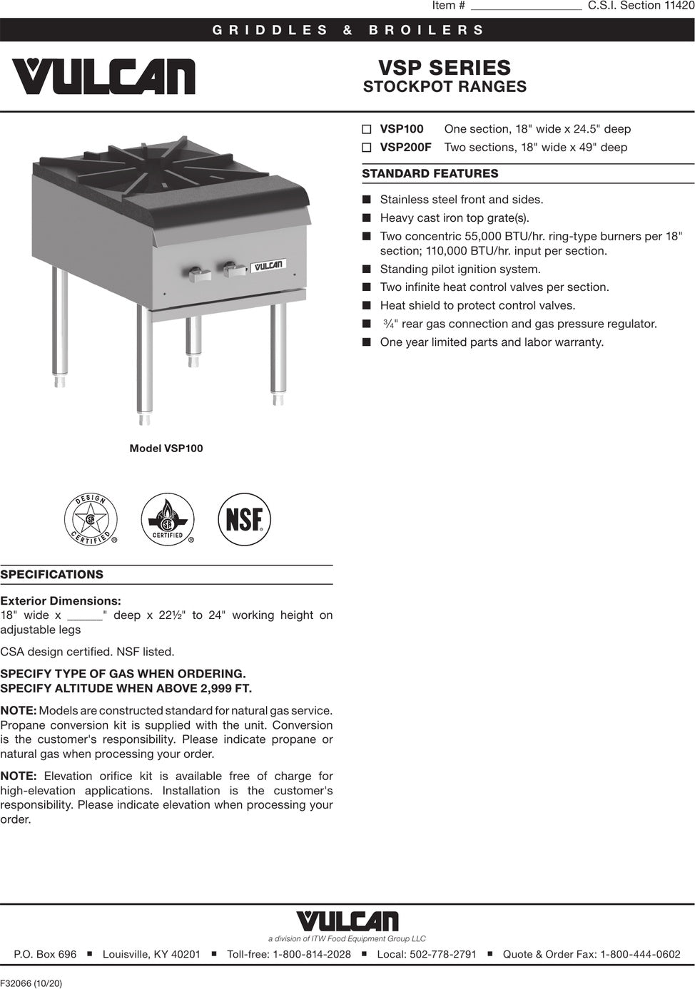 Spec Sheet