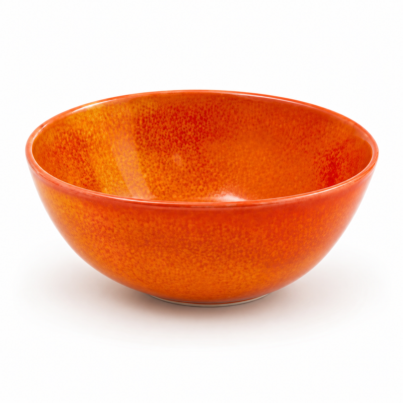 Front Of The House Kiln 21 Oz Round Bowl, Blood Orange 12 /Case