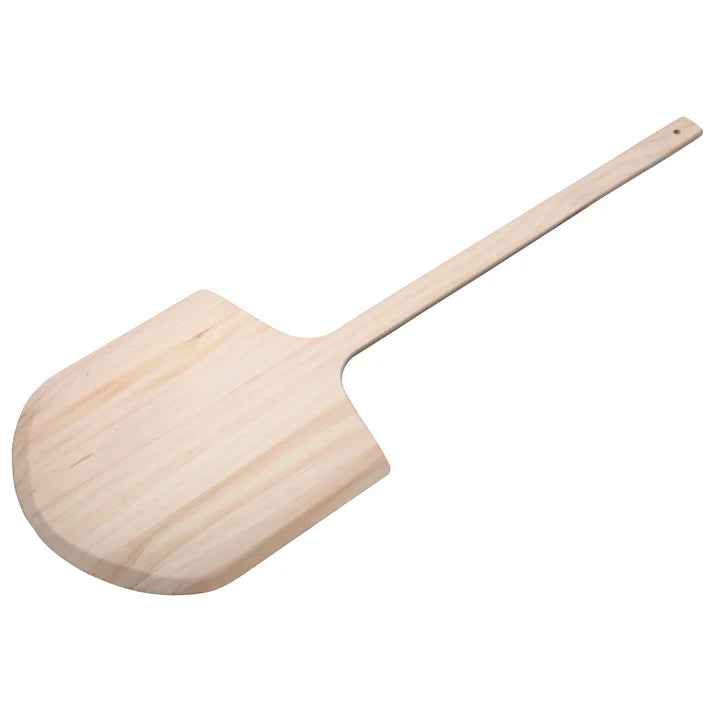 Winco 14" x 15" Wood Pizza Peel, 42" Overall Length