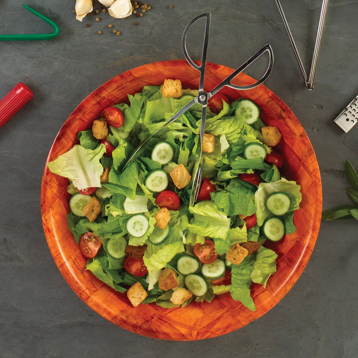 Winco 18" Woven Wood Salad Bowl