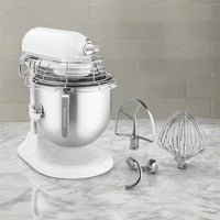 KitchenAid Commercial Series 8 Qt Bowl Lift Stand Mixer, White - KSMC895WH