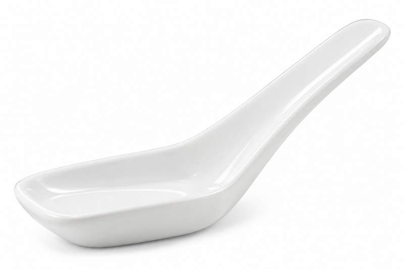 Front Of The House 5.75" Tasting Spoon, White, 12 /Case
