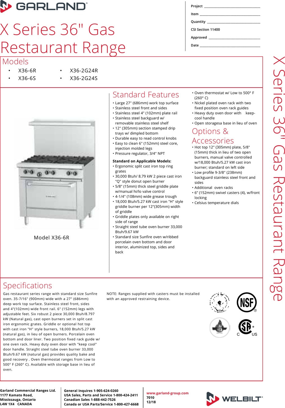 Spec Sheet