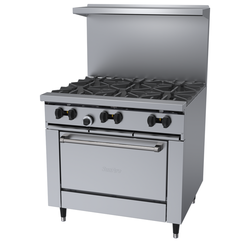 Garland SunFire 36" Range with 6 Burners & Standard Oven, Propane 236,000 BTU