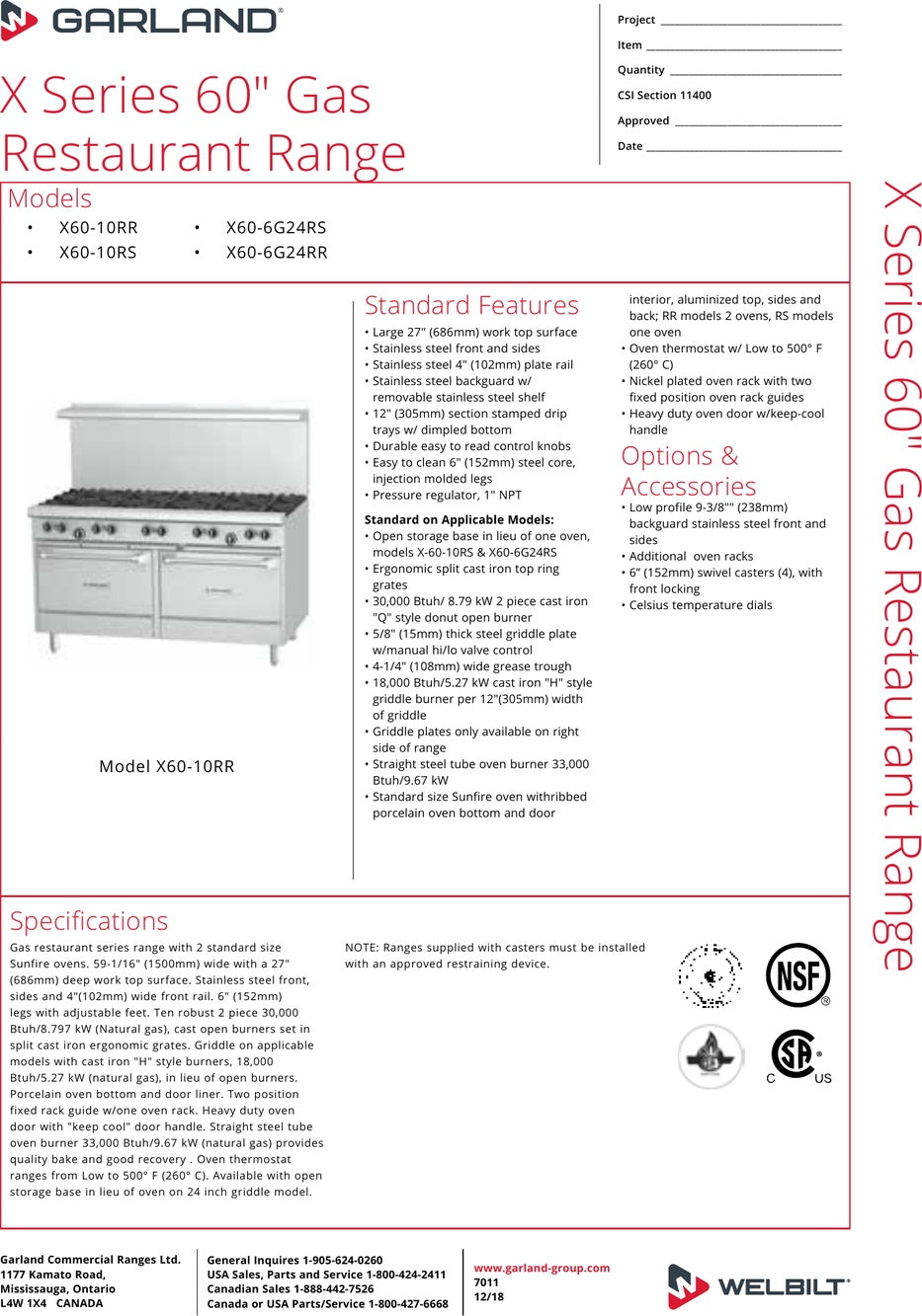 Spec Sheet