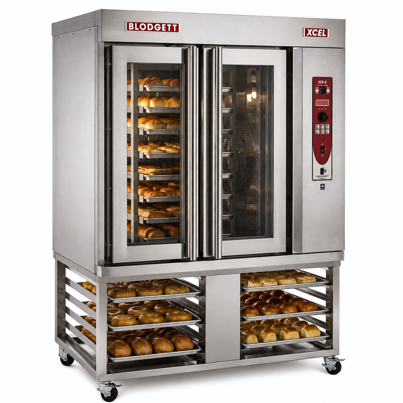 Blodgett XR8-G/STAND Mini Rotating Rack Bakery Oven, 8 Full Size Sheet Pan Capacity, Natural Gas 110,000 BTU