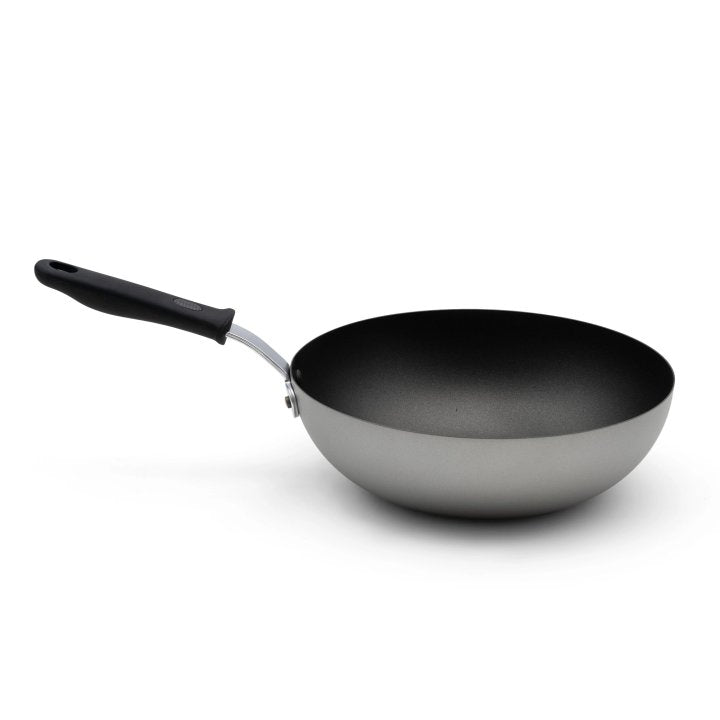 Vollrath 11" Carbon Steel Wok SteelCoat x3™ with Nonstick Coating & Silicone Handle