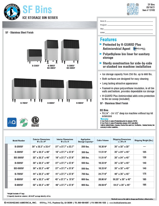 Spec Sheet