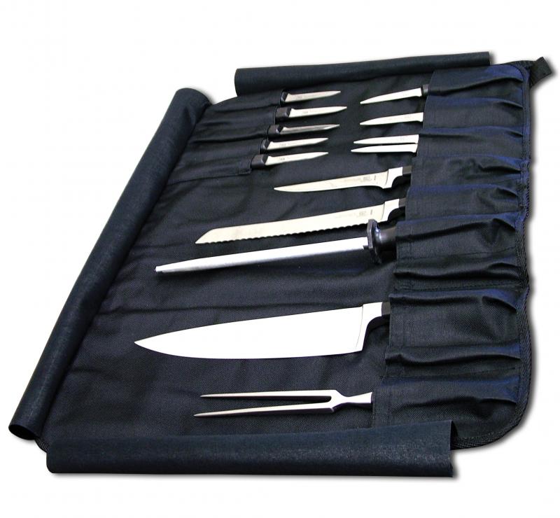 Nella Nylon Knife Bag, Black
