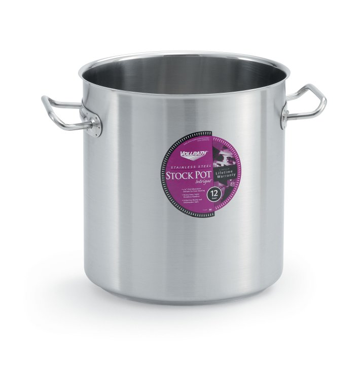 Vollrath Intrigue 12 Qt Stock Pot, Stainless Steel