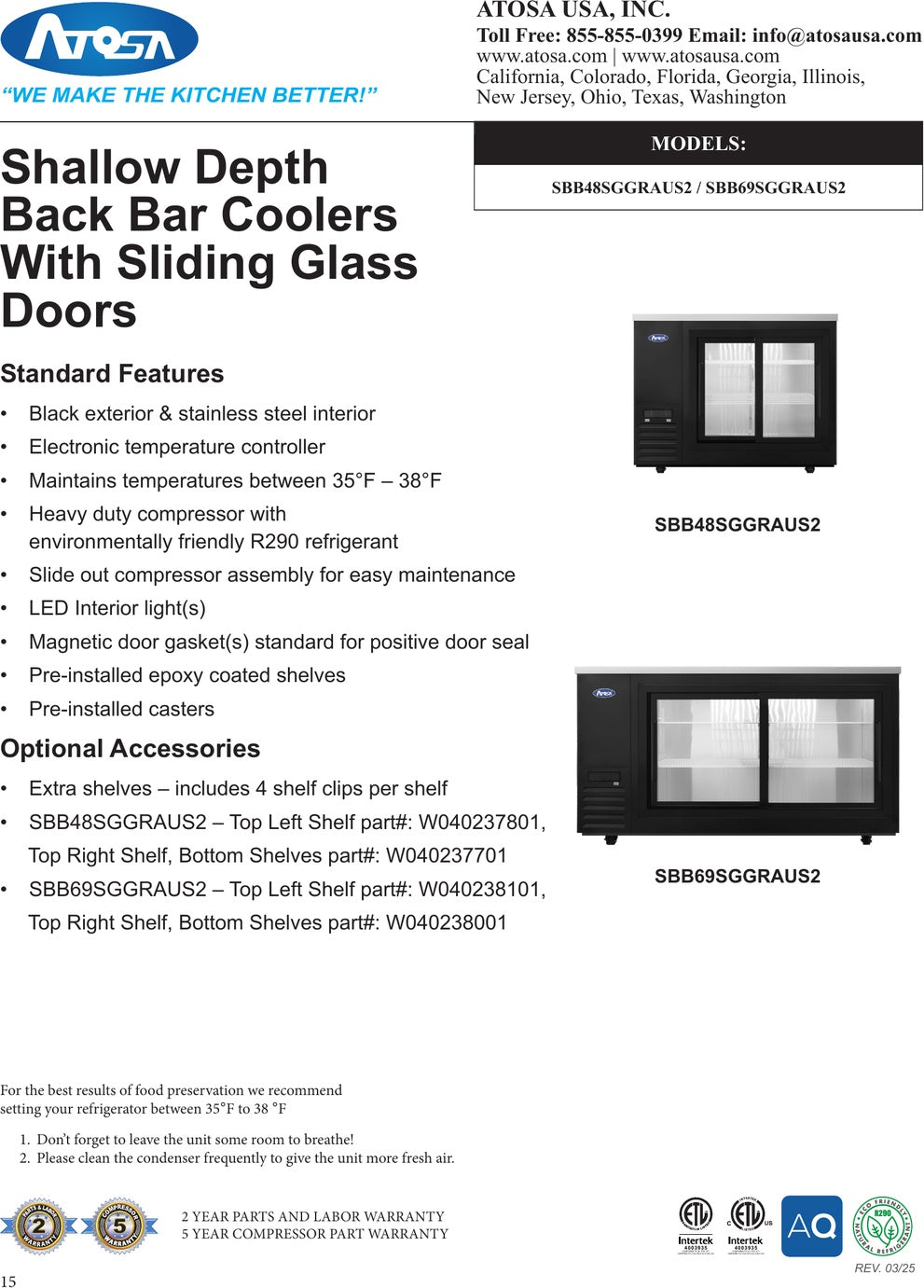 Spec Sheet