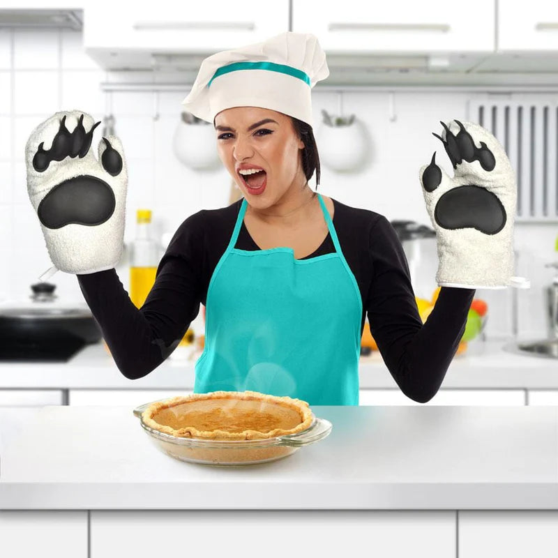 Fred Polar Bear Hands Oven Mitts