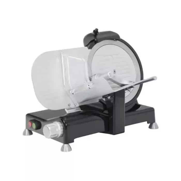 Greban Luxury 9" Meat Slicer with Black Base & Knobs, 0.19 HP
