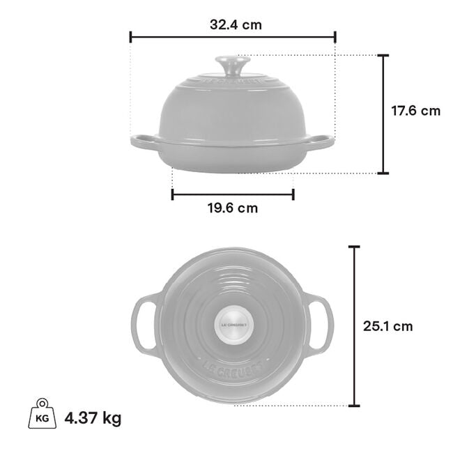 Le Creuset 1.6 Liter Bread Oven, Oyster (21301024444041)