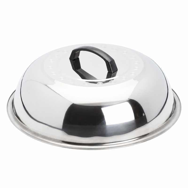 Winco 13.75" Wok Cover Stainless Steel - WKCS-14