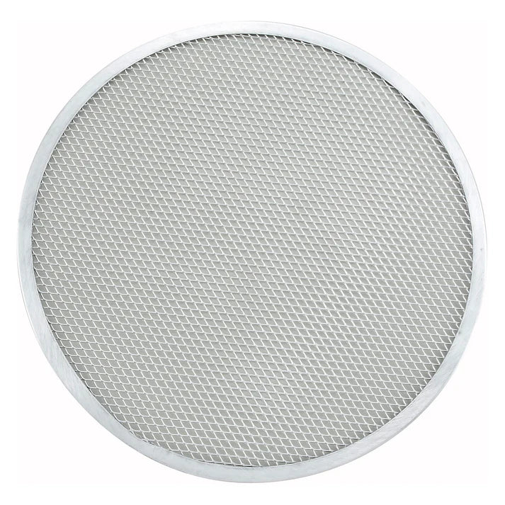 Winco 14" Seamless Pizza Screens, Aluminum