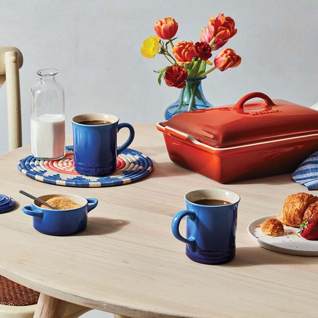 Le Creuset 0.4 Litre Classic Mug, Blueberry, 4 /Set