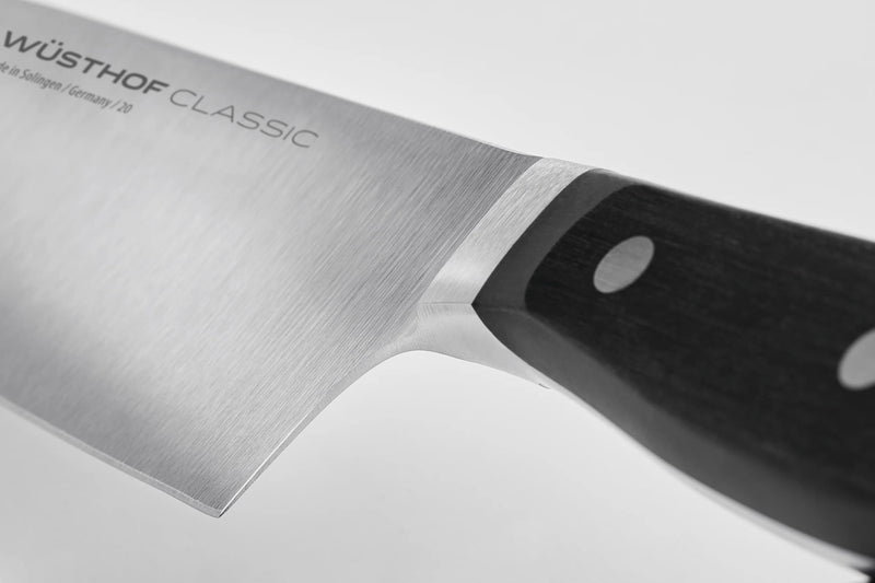 Wusthof Classic 7" Craftsman Cook's Knife, Hollow Edge Black Handle