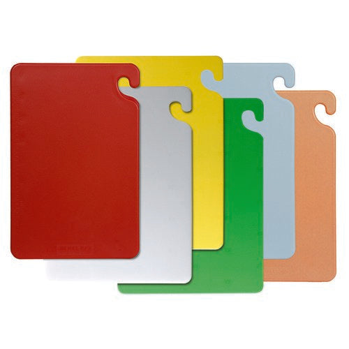 San Jamar 15" x 20" Cutting Board 6 Piece Set, Assorted Colours