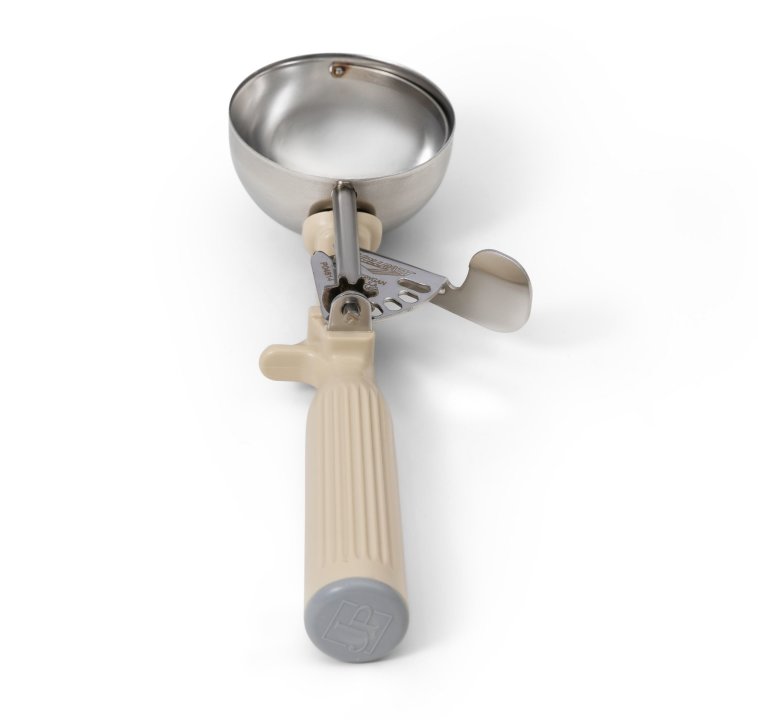 Vollrath 3.25 Oz Disher #10, Ivory Handle