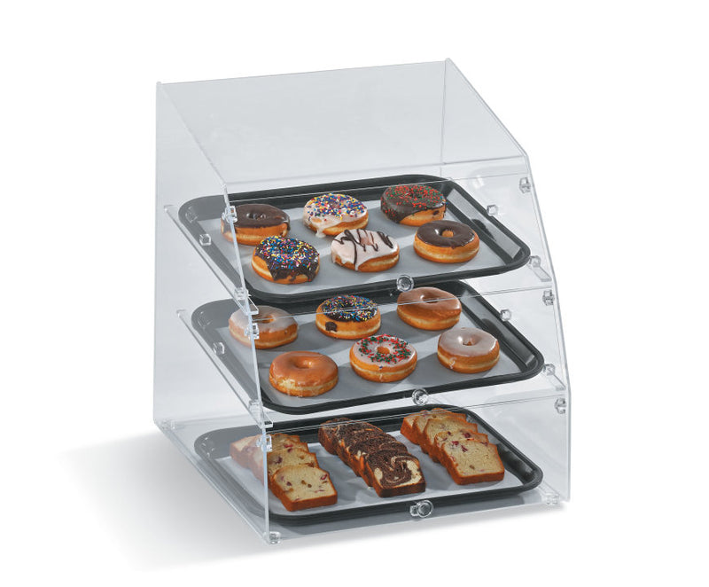 Vollrath 3 Tier Acrylic Bakery Display Case, 14.5" x 17" x 21"