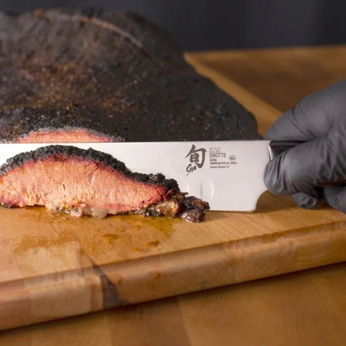 Shun Classic 12" Brisket Knife, Hollow Ground