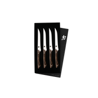 Shun Shima 4 Piece Steak Knife Set, Natural