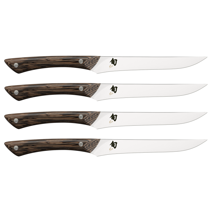 Shun Shima 4 Piece Steak Knife Set, Natural