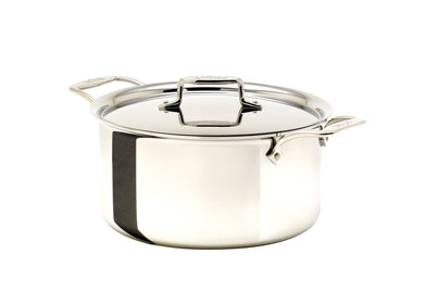 All-Clad d5 8 Qt Stockpot with Lid, Polished Stainless Steel