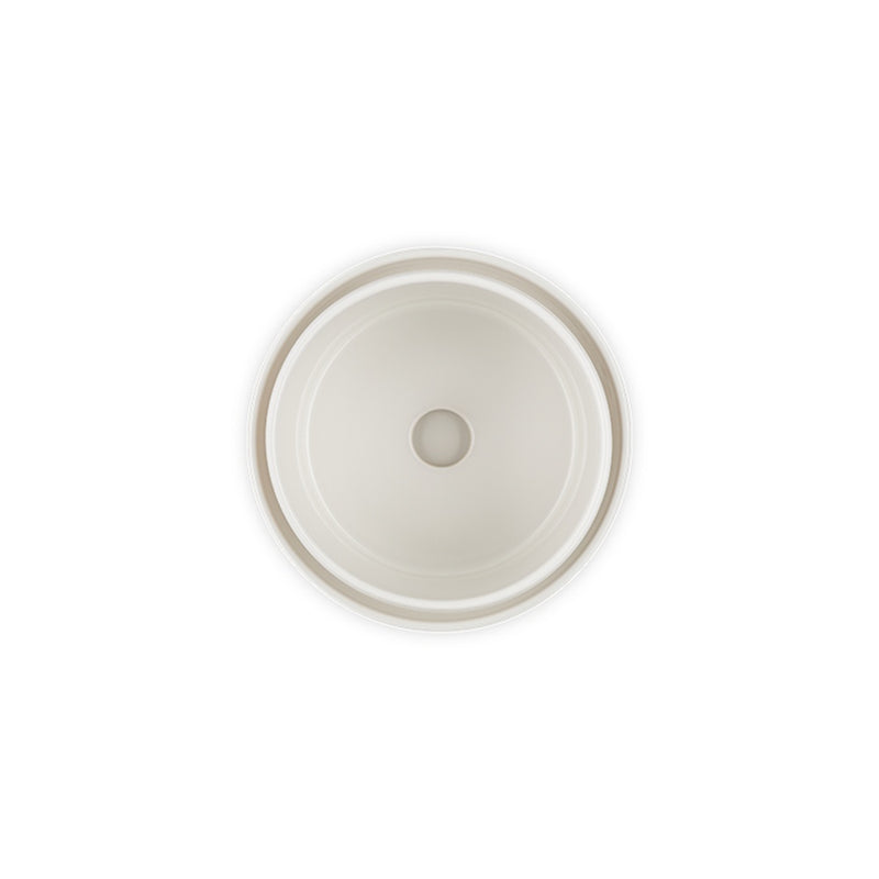 Title Le Creuset 14 cm Stoneware Herb Planter, Meringue