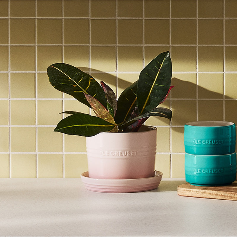 Le Creuset 14 cm Stoneware Herb Planter, Shell Pink