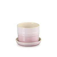 Le Creuset 14 cm Stoneware Herb Planter, Shell Pink