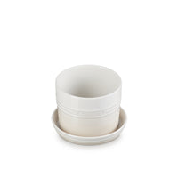 Title Le Creuset 14 cm Stoneware Herb Planter, Meringue