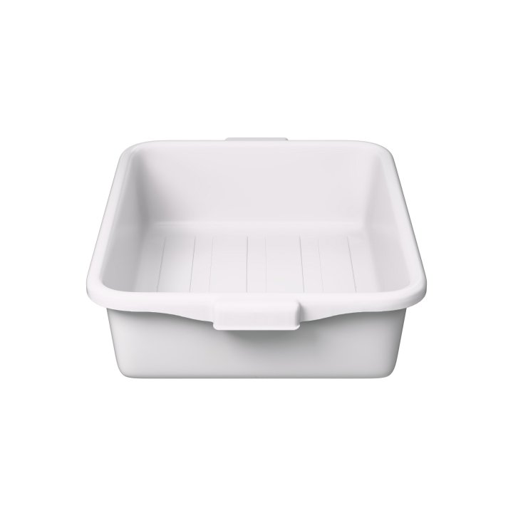 Vollrath White Bus Bin, 5" Deep