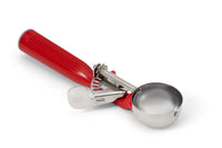 Vollrath 1.33 Oz Disher #24, Red Handle