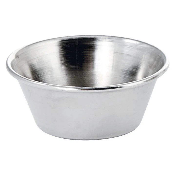Winco 1.5 Oz Sauce Cup, Stainless Steel, 12 /Case - SCP-15