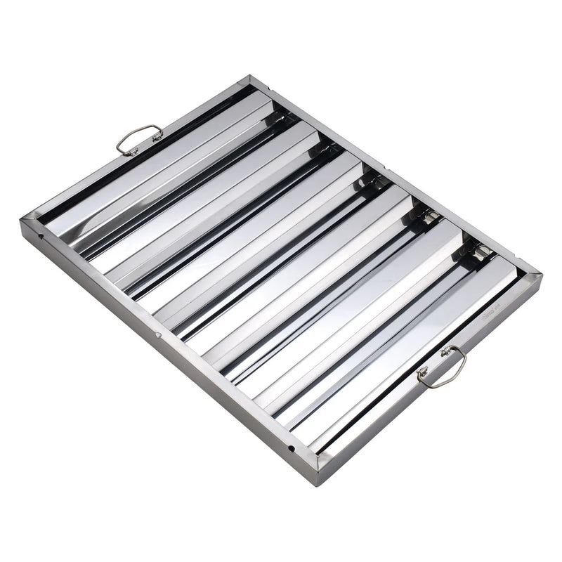 Winco 20" x 25" Exhaust Hood Filter, Stainless Steel